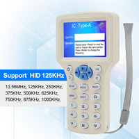 Kopiarka do kart, 10 angielskich częstotliwości, RFID, NFC, duplikator, czytnik, zapisywanie, brelok 125KHz, 13.56MHz zaszyfrowane programowanie, USB UID 2